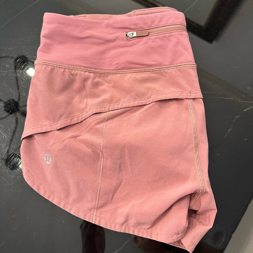 Lululemon Athletica Pink Speed Up Low-Rise Lined Short 2.5